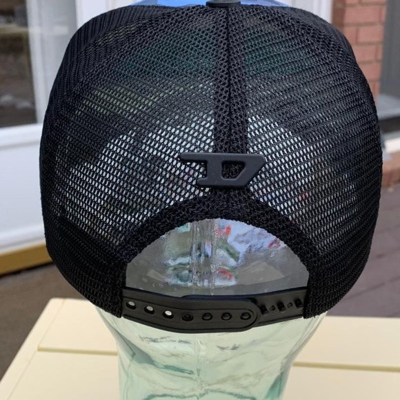 Blue Camo Diesel OTB Trucker Cap with Black Mesh - Picture 6 of 8